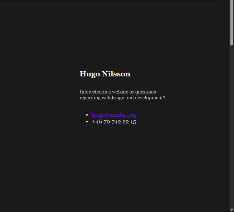 Portfolio project screenshot